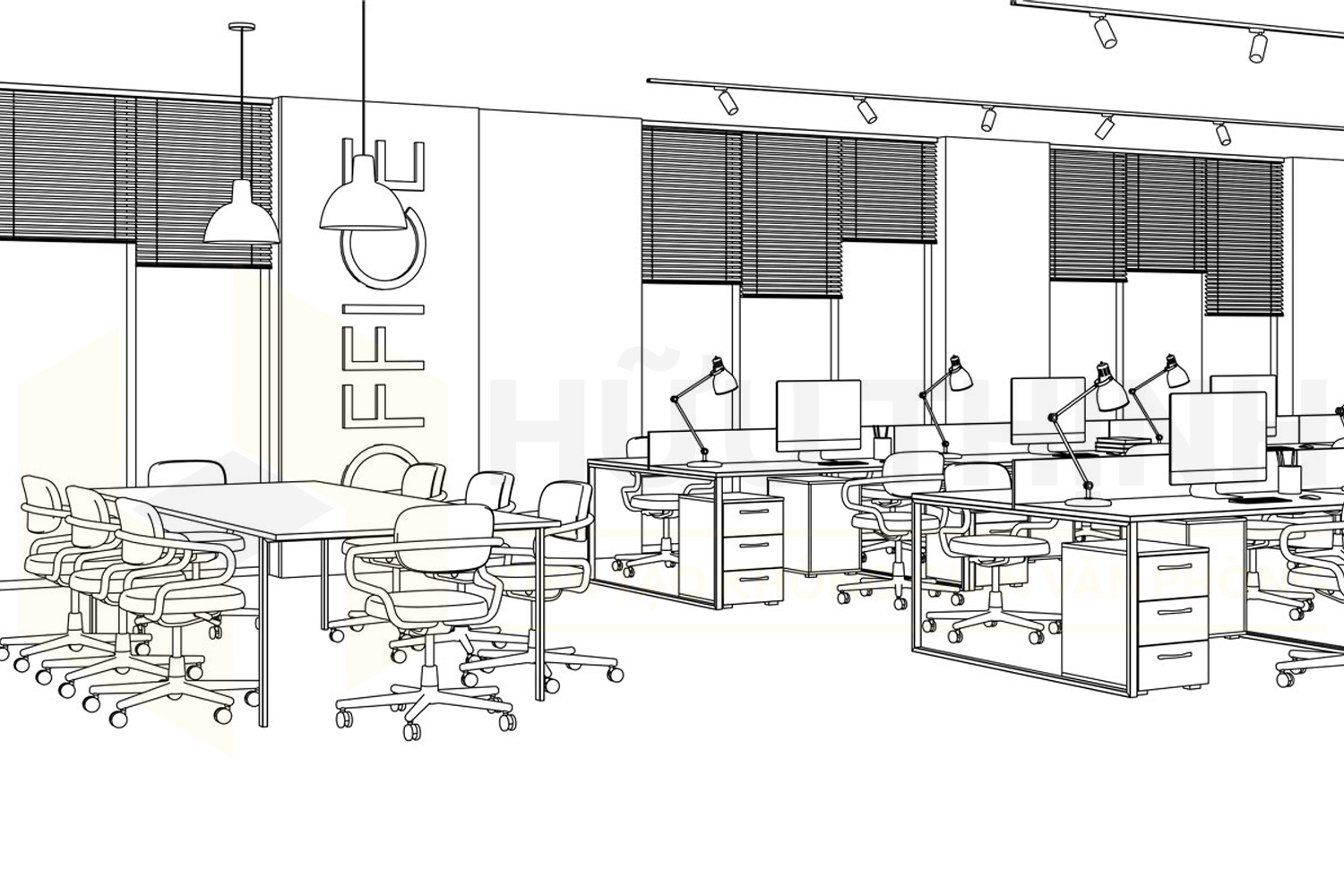 NỘI THẤT VĂN PHÒNG HỮU THỊNH