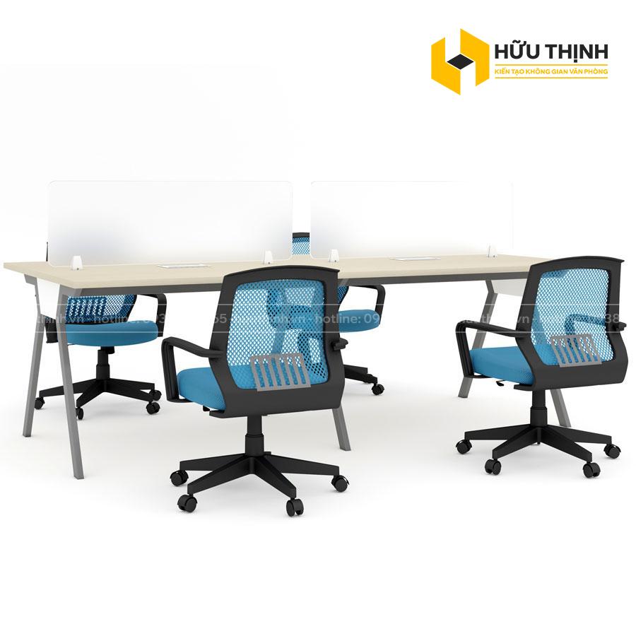 Cụm bàn 4 chỗ chân chữ X