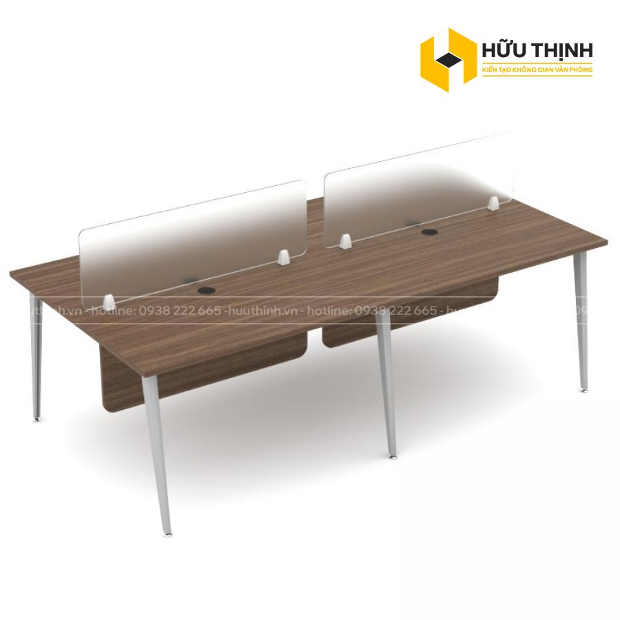 Cụm bàn làm việc 4 chỗ chân đa giác MD04CN-CDG