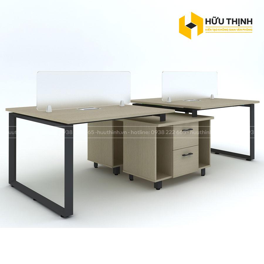 Module bàn 4 chỗ ngồi có hộc tủ